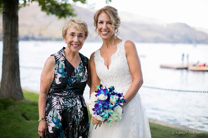 The Bride and her mother at Campbell's Resort at Lake Chelan