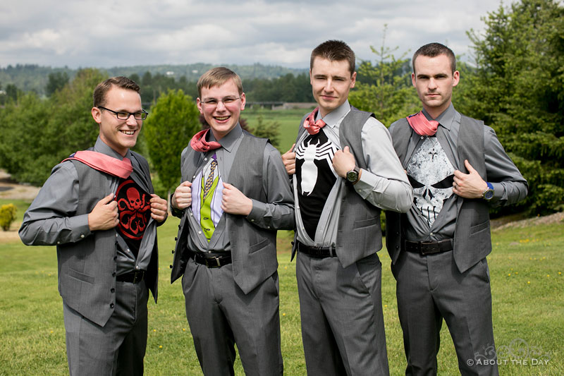 Will and his groomsmen show their inner villan