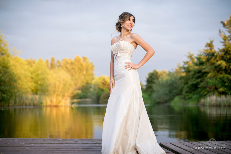 Madelyn looks amazing in her wedding dress at Lord Hill Farms