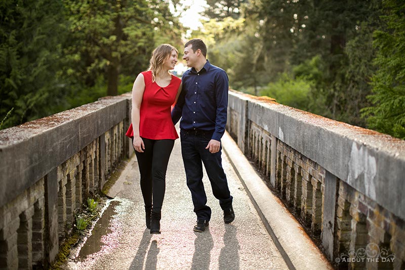 Bradley & Rachel engagement photos at Seattle Arboretum