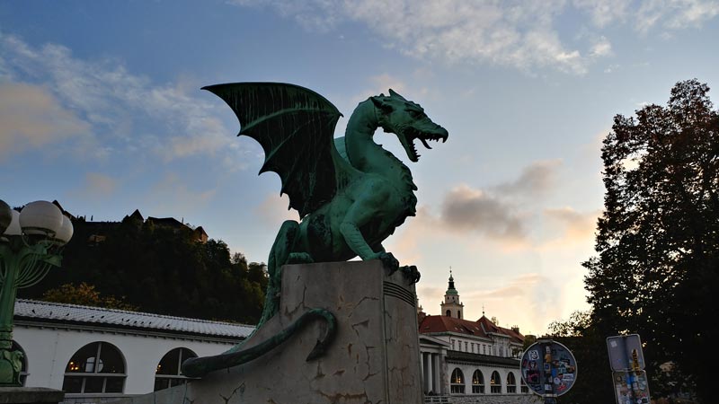 The Dragon Bridge in Ljubljana