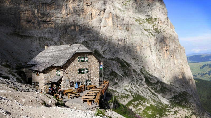 The top for us was the Langkofel Hutt