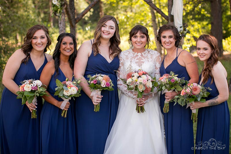 Courtney and her bridesmaids